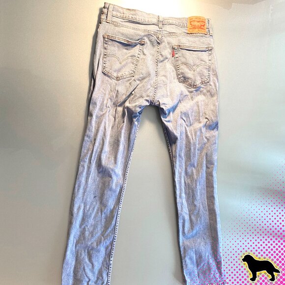 Levi's Men's 511 Slim Fit Jeans Denim Waist W 34 Length L 32 Light Blue Stretch - Picture 2 of 6